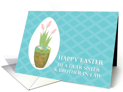 Tulip & Easter Eggs Sister & Brother-in-Law card (378770)