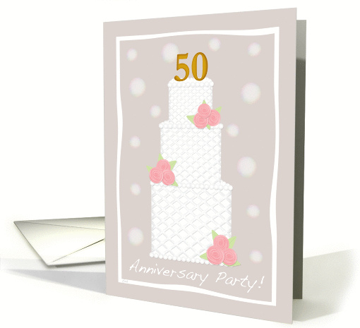 Invitation 50th Anniversary Party card (381227)