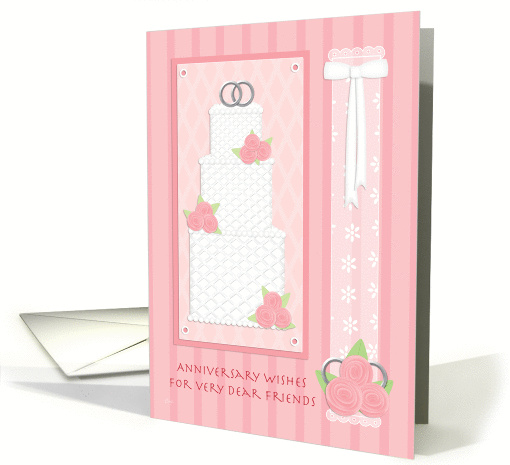 Cabbage Rose Anniversary for Friends card (381759)