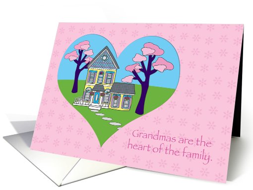Grandma Heart of the Family Grandparents Day card (381776)