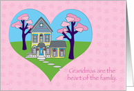 Grandma Heart of the Family Grandparents Day card