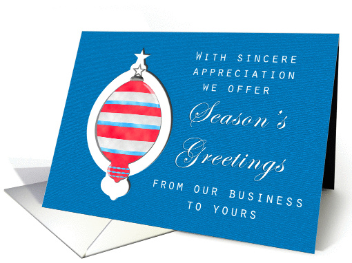 Patriotic Season's Greetings For Business card (383634)