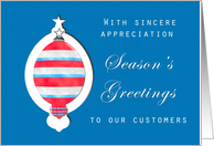 Patriotic Season’s Greetings for Customers card