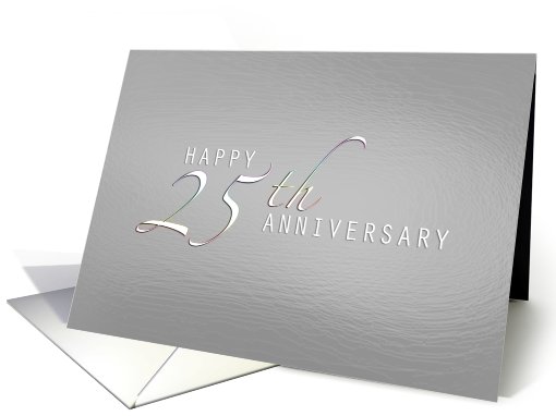 Silver Elegance 25th Anniversary card (385738)