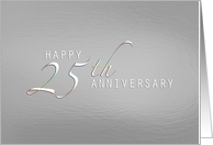 Silver Elegance 25th Anniversary card