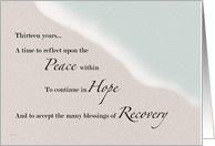 Recovery Ocean & Sand Thirteen Years card