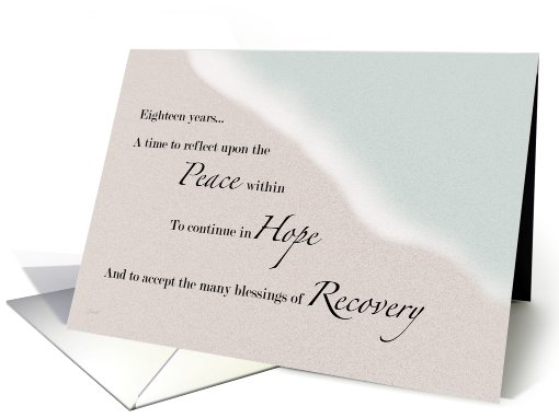 Recovery Ocean & Sand Eighteen Years card (388945)