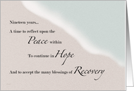 Recovery Ocean & Sand 19 Years card
