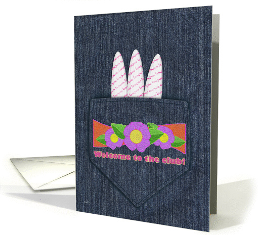 Denim Pocket Tampons First Period Congrats card (389717)