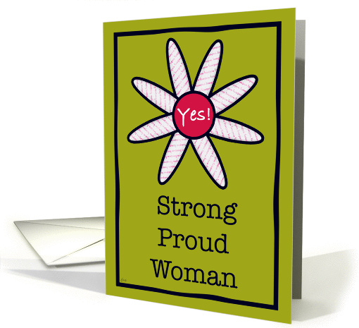 Menstrual Monday Tampon Flower card (391192)