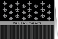 Fleur de Lis Save the Date card