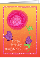 Butterfly Whimsy Brithday Daughter-in-Law card