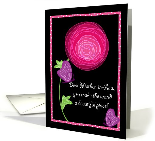 Mother-in-Law Day Flower Butterfly card (398654)