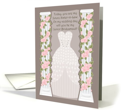 Future Sister-in-Law Junior Bridesmaid Invite card (400446)