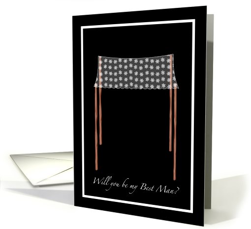 Chuppah Future Brother-in-Law Best Man Invite card (404768)