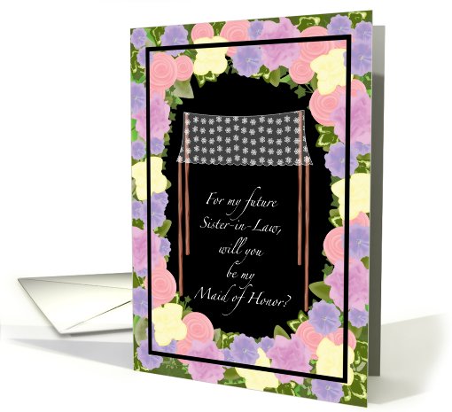 Chuppah Future Sister-in-Law Maid of Honor card (405768)