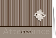 Employee Perfect Attendance in Taupe card
