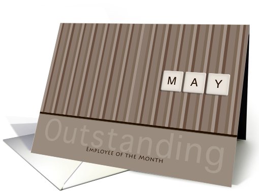 Employee of the Month May Taupe card (410392)