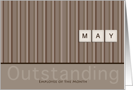 Employee of the Month May Taupe card