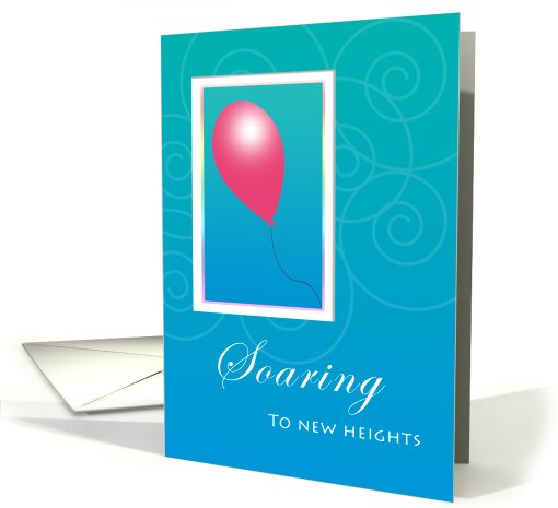 One Balloon Business Milestone card (413794)