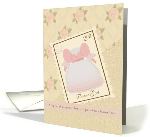 Vintage Postage Daughter Flower Girl card (414716)