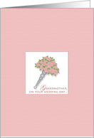 Grandmother Wedding Congratulations Tussy Mussy card