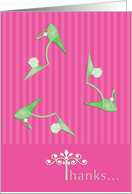 Bachelorette Party Thanks Green Shoes card