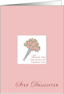 Thanks Step Daughter Flower Girl card