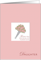 Thanks Daughter Flower Girl card