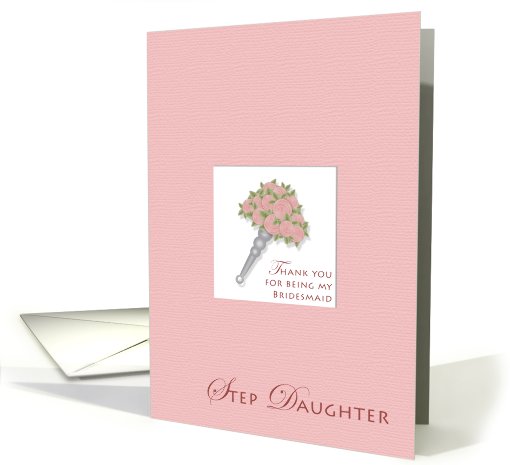 Thanks Step Daughter Bridesmaid card (425216)