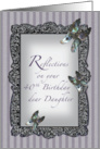 Butterfly Reflections Daughter 40th Birthday card
