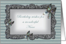 Butterfly Mirror Niece Birthday card