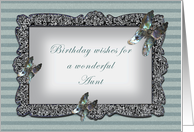 Butterfly Mirror Aunt Birthday card