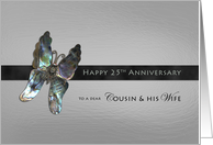 Cousin & Wife Anniversary Butterfly card