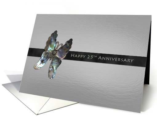 25th Anniversary Butterfly card (429526)
