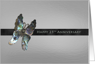 25th Anniversary Butterfly card