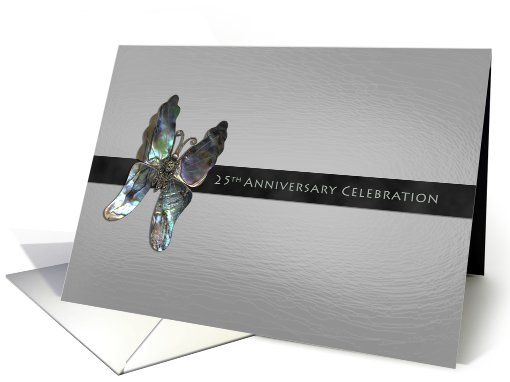 25th Anniversary Butterfly Party Invitation card (429527)