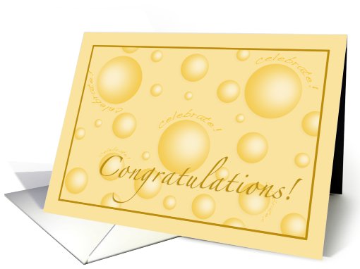 Golden Anniversary Celebration Bubbles card (432179)