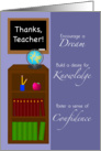 Teacher Appreciation Teacher’s Bookcase card