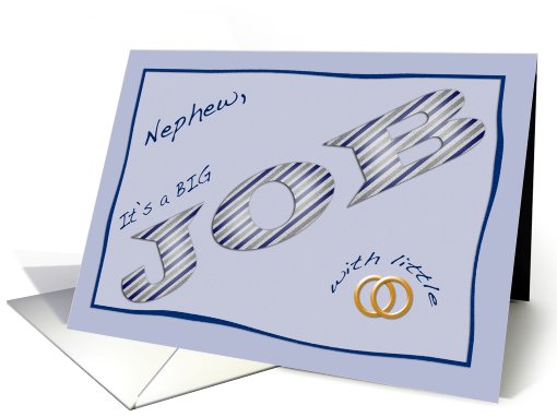 Nephew Big Job Ring Bearer Request card (436014)