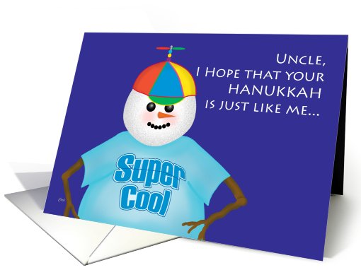 Super Cool Hanukkah for Uncle card (439028)