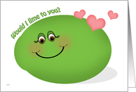 Silly Little Lime Valentine card