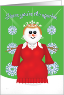 Christmas Sparkle for Sister card