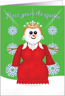 Christmas Sparkle for Niece card
