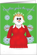 Christmas Sparkle for Daughter card