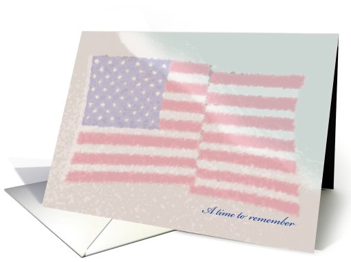 Memorial Day Flag on the Beach Sea to Shining Sea card (452706)