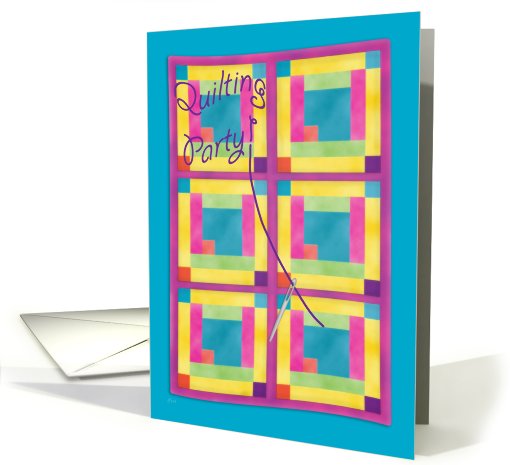 Quilting Party Invitation card (469126)