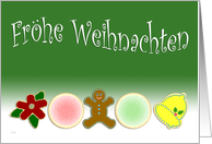 Frohe Weihnachten German Christmas Cookies Card