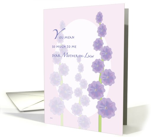 Mother-in-Law Day Delphiniums Flowers card (497442)