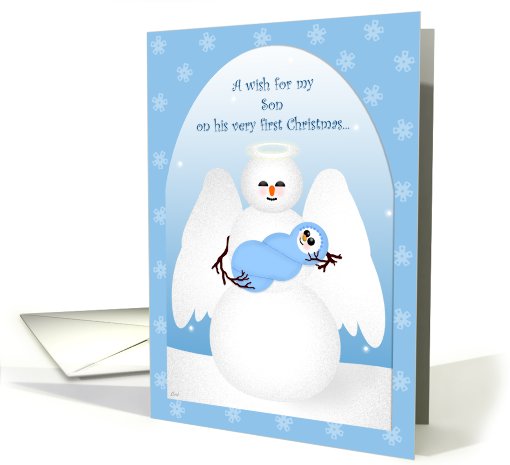 Baby's First Christmas Son card (497904)